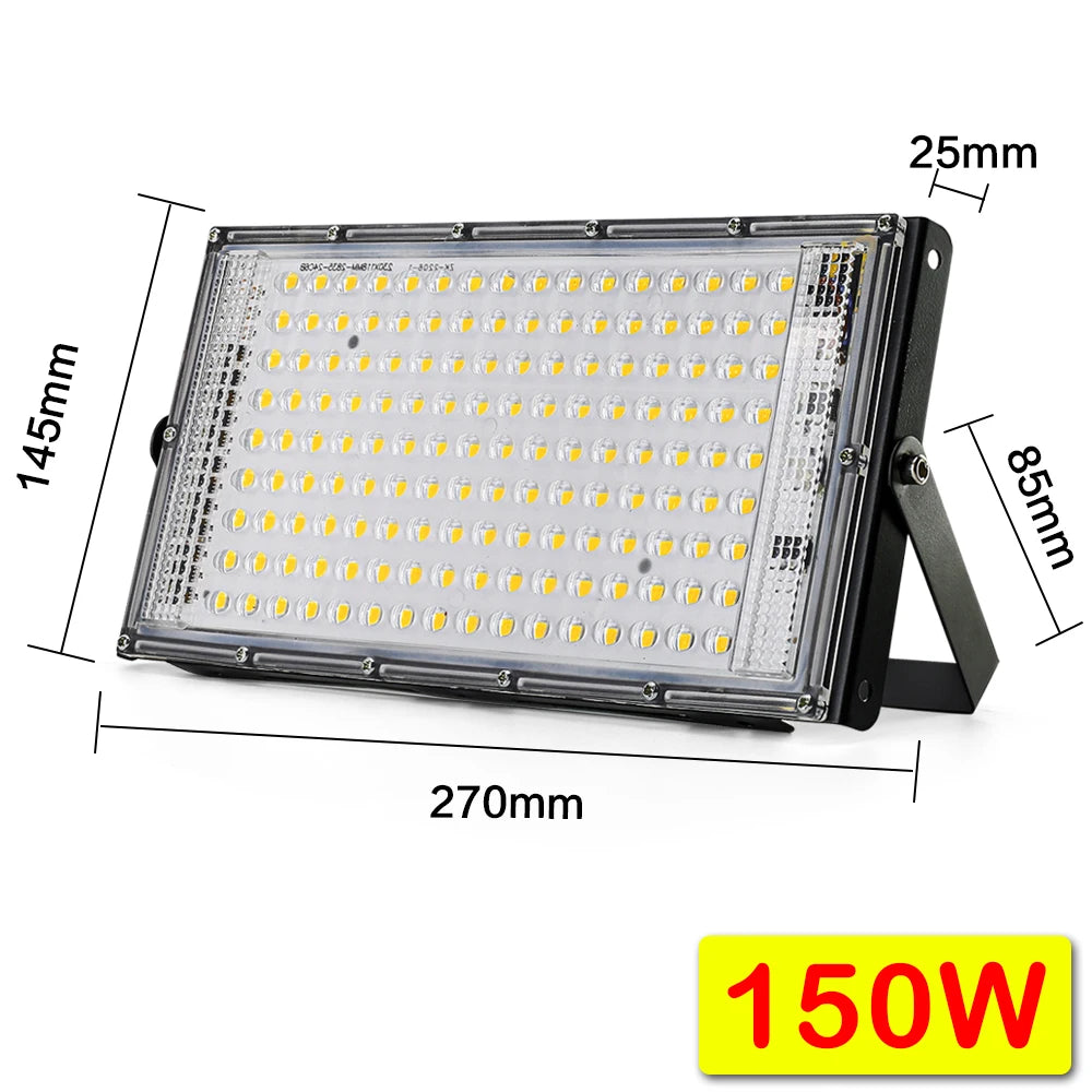 50W 100W 150W Led Flood Light IP65 Waterproof AC 220V Outdoor Floodlight Spotlight LED Reflector Street Lamp Wall Flood Lights LUXORIA