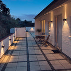 Éclairage mural LED Intérieur & Extérieur – Étanche IP65 – Éclairage Décoratif Up Down 9W - LUXORIA