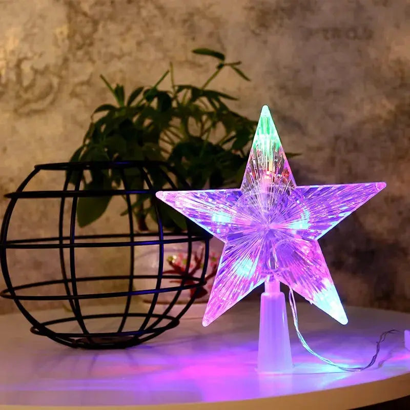 Étoile lumineuse LED pour sapin de Noël LUXORIA