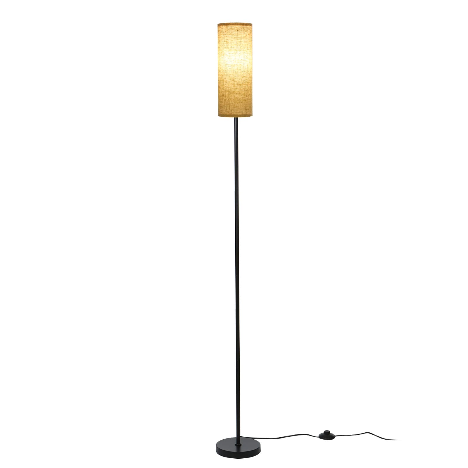 Modern Floor Lamp Standing Tall Light Foot Switch RGB Floor Lamp for Bedroom Living Room Study Room Office LUXORIA