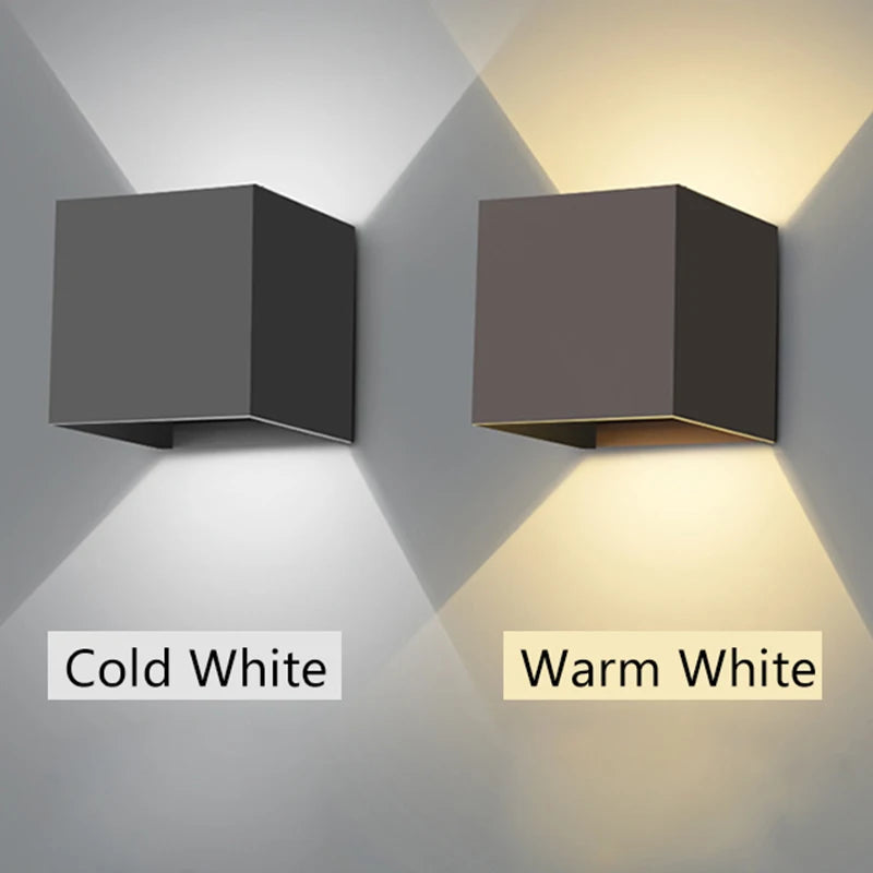Éclairage mural LED Intérieur & Extérieur – Étanche IP65 – Éclairage Décoratif Up Down 9W - LUXORIA