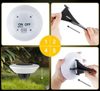 1/4PCS Solar Outdoor Lights 14LED Waterproof Lawn Lamp,360° Floor Lighting  for Garden Yard Driveway Patio Camping Summer Decor LUXORIA