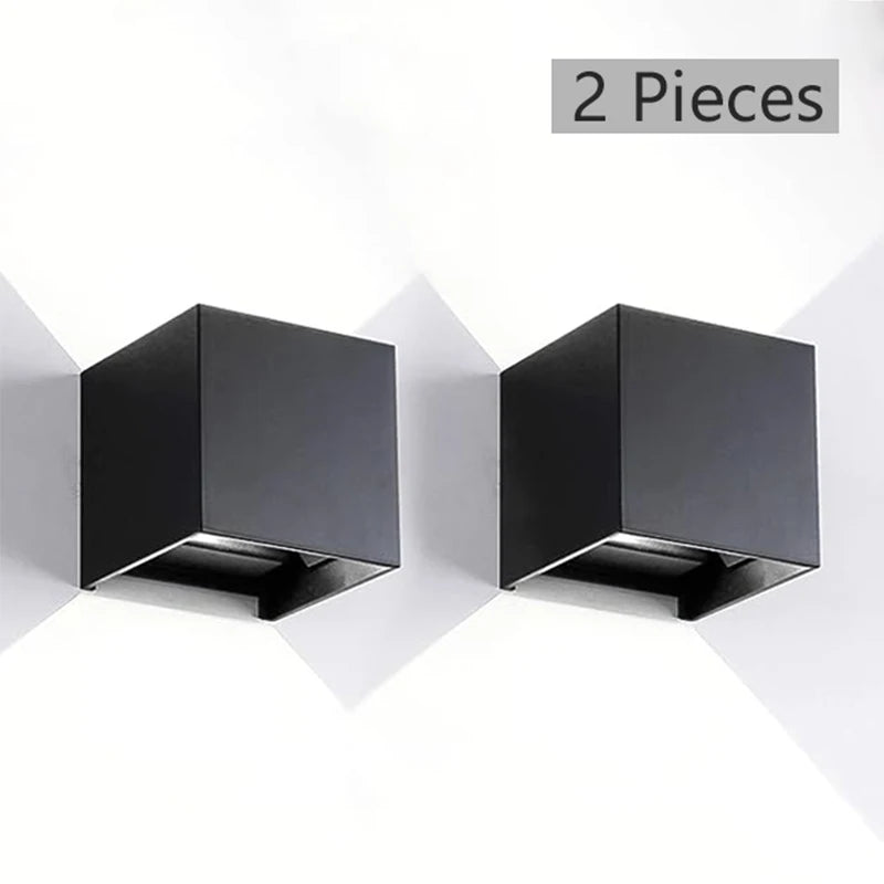 Éclairage mural LED Intérieur & Extérieur – Étanche IP65 – Éclairage Décoratif Up Down 9W - LUXORIA