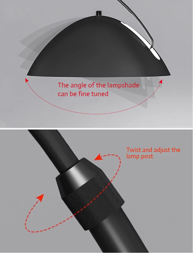 LED Light Modern Floor Lamp LED Fishing Lamp Tricolor Dimming Long Pole Vertical Nordic Standing Floor Lamp For Living Room Home LUXORIA