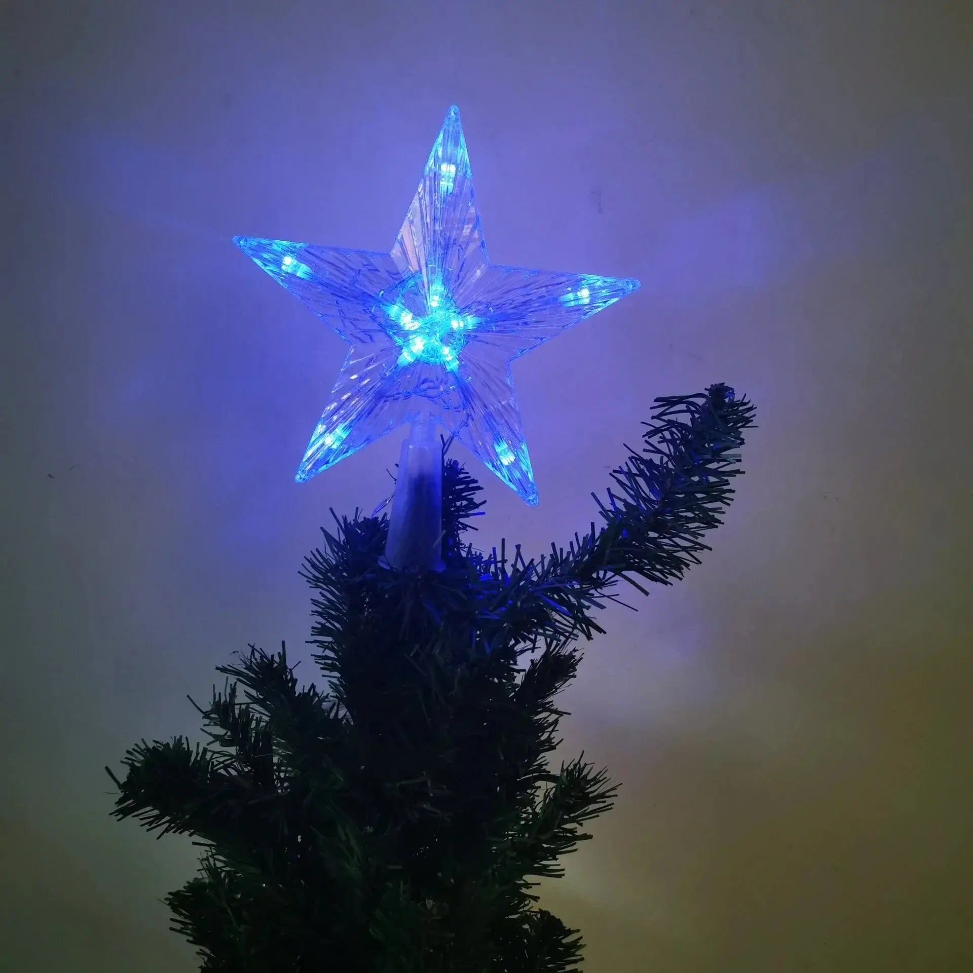Étoile lumineuse LED pour sapin de Noël LUXORIA