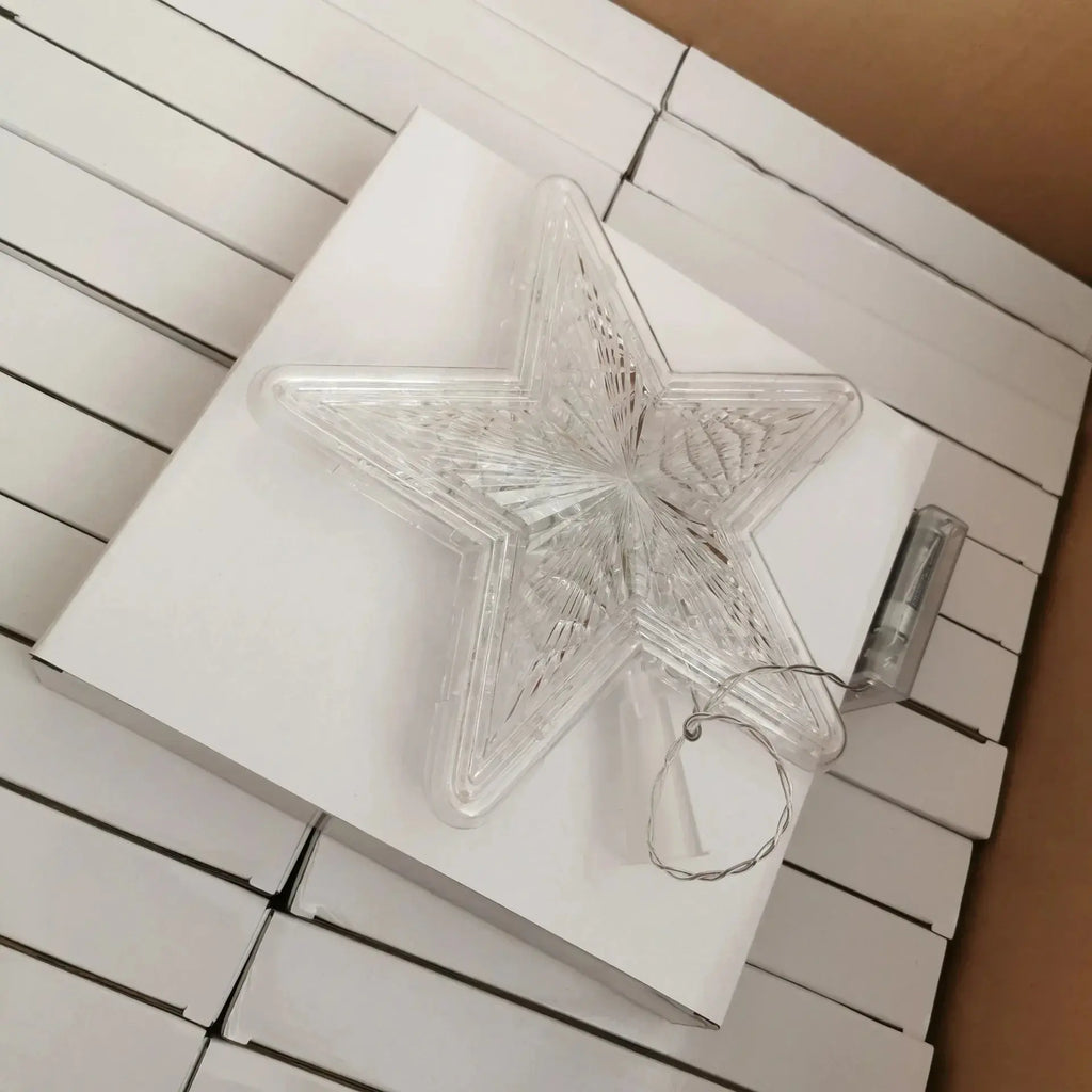 Étoile lumineuse LED pour sapin de Noël LUXORIA