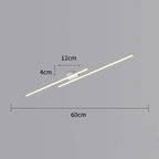 Long Aluminium LED Ceiling Light Modern Creative Design Ceiling Lamp Indoor Lighting Fixture Hallway Balcony Aisle Office Lustre LUXORIA