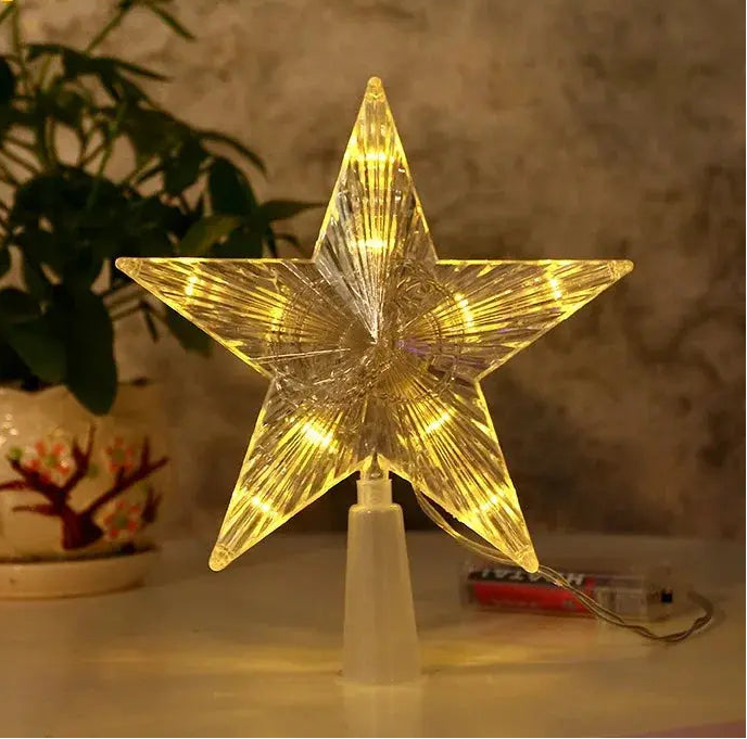 Étoile lumineuse LED pour sapin de Noël LUXORIA