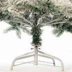 Simulation Christmas Tree PVC Cedar Flocked with LED Lights Christmas Tree 1.2m to 2.7m Christmas Family Atmosphere Decoration LUXORIA