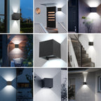 Éclairage mural LED Intérieur & Extérieur – Étanche IP65 – Éclairage Décoratif Up Down 9W - LUXORIA