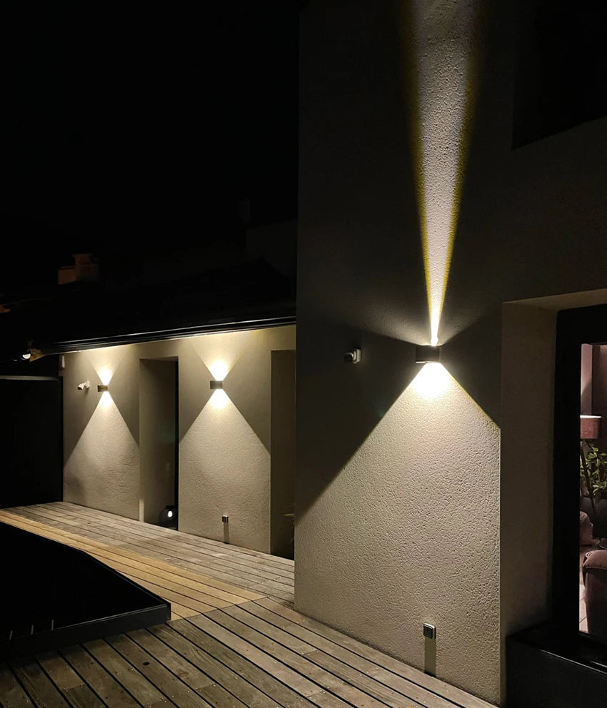 Éclairage mural LED Intérieur & Extérieur – Étanche IP65 – Éclairage Décoratif Up Down 9W - LUXORIA