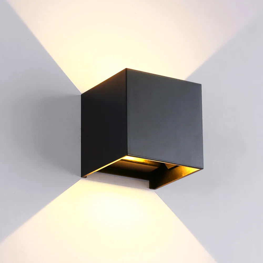 Éclairage mural LED Intérieur & Extérieur – Étanche IP65 – Éclairage Décoratif Up Down 9W - LUXORIA
