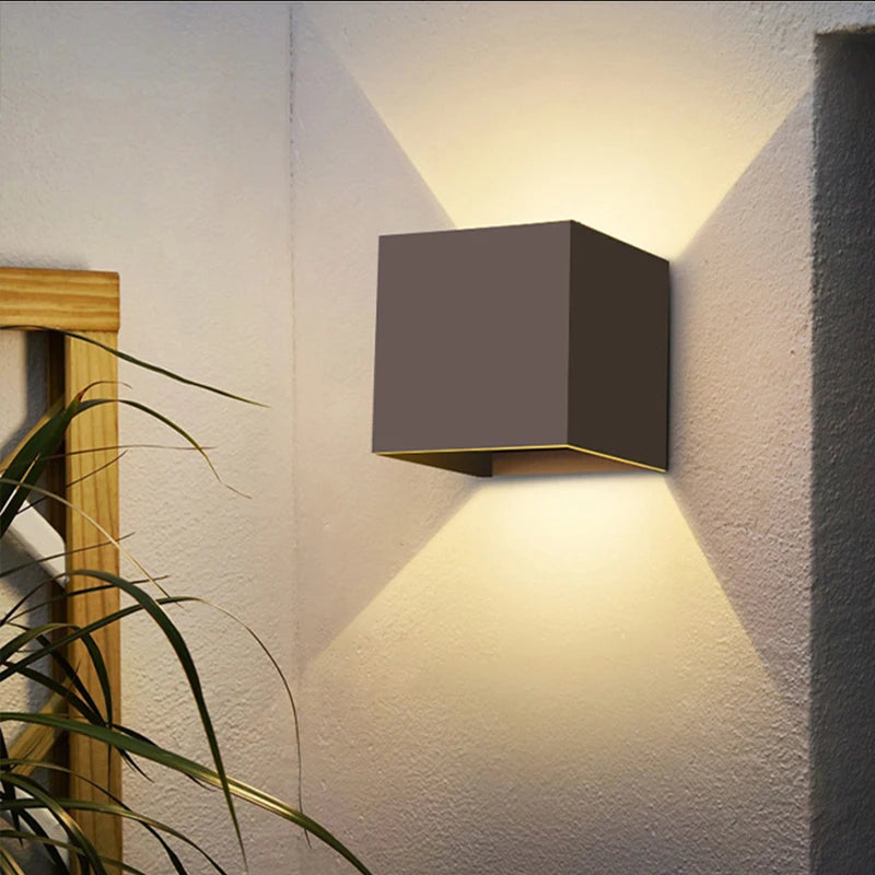 Éclairage mural LED Intérieur & Extérieur – Étanche IP65 – Éclairage Décoratif Up Down 9W - LUXORIA