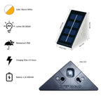 Outdoor Solar Step Lights, Warm White & RGB, IP67 Waterproof, Auto On, for Patio, Yard, Driveway, Porch Decoration LUXORIA