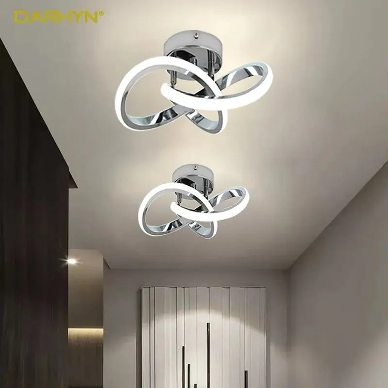 LED Strip Aisle Ceiling Lights Modern Minimalist Living Room Lamps For Balcony Entrance Staircase Home Decor Fixtures Led Luster LUXORIA