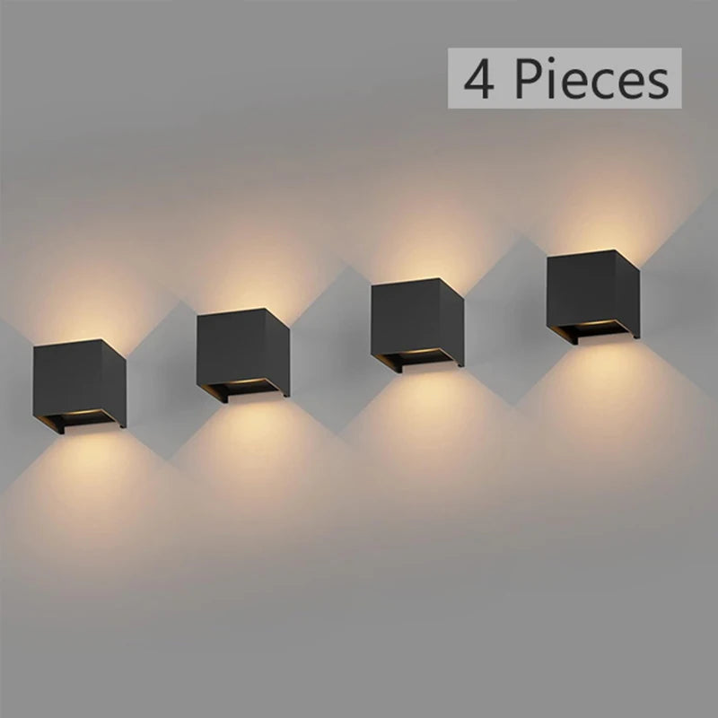 Éclairage mural LED Intérieur & Extérieur – Étanche IP65 – Éclairage Décoratif Up Down 9W - LUXORIA