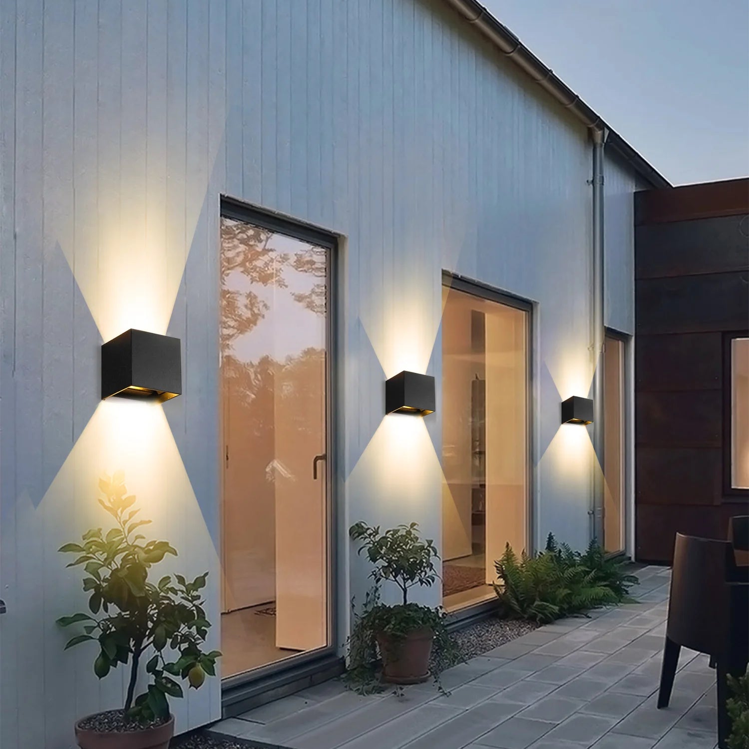 Éclairage mural LED Intérieur & Extérieur – Étanche IP65 – Éclairage Décoratif Up Down 9W - LUXORIA
