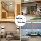 Éclairage mural LED Intérieur & Extérieur – Étanche IP65 – Éclairage Décoratif Up Down 9W - LUXORIA