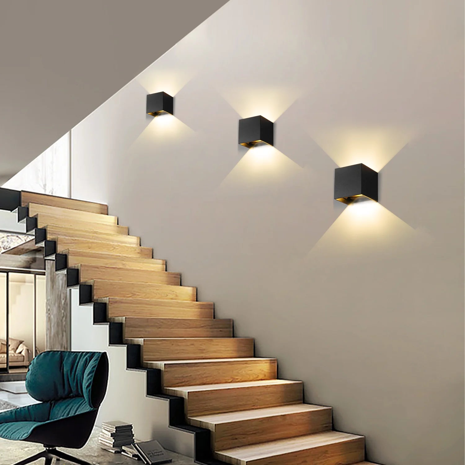 Éclairage mural LED Intérieur & Extérieur – Étanche IP65 – Éclairage Décoratif Up Down 9W - LUXORIA